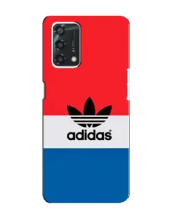 Чехол для OPPO A95 с картинкой «Ретро блоки Adidas»