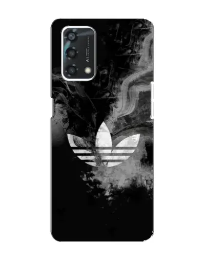Чехол для OPPO A95 с картинкой «Абстрактный дым Adidas»