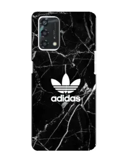 Чехол для OPPO A95 с картинкой «Белый мрамор Adidas»