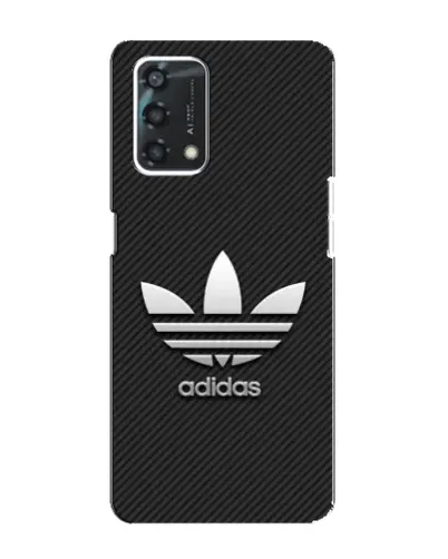 Чехол для OPPO A95 с картинкой «Adidas Карбоновая текстура»