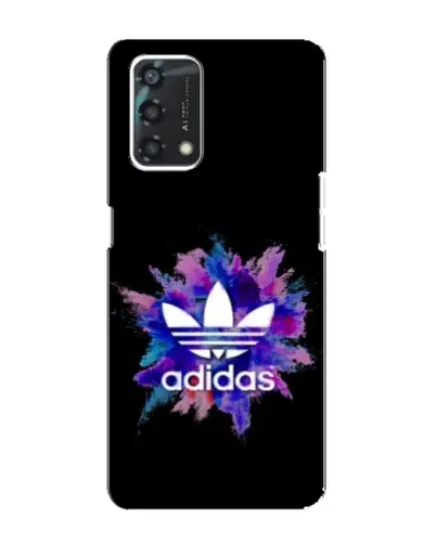 Чехол для OPPO A95 с картинкой «Взрыв красок Adidas»