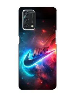 Чохол для OPPO A95 з картинкою «Вогняний логотип Nike»