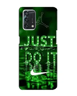 Чохол для OPPO A95 з картинкою «Зелений неоновий Nike»