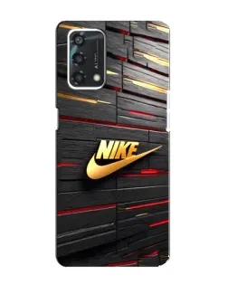 Чохол для OPPO A95 з картинкою «Золотий Nike на металі»