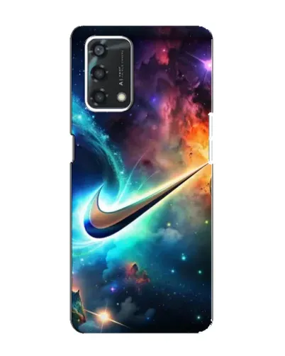 Чохол для OPPO A95 з картинкою «Космічний Nike Swoosh»