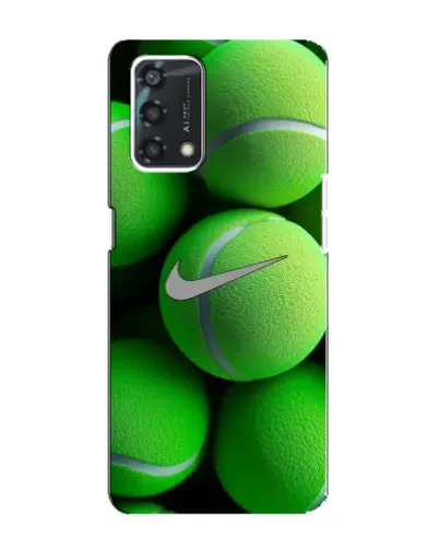 Чохол для OPPO A95 з картинкою «Тенісні м'ячі Найк»