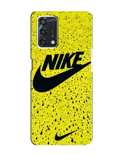 Чохол для OPPO A95 з картинкою «Жовтий текстурний Nike»
