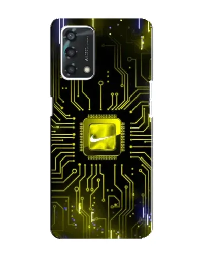 Чохол для OPPO A95 з картинкою «Nike — золота іскра»