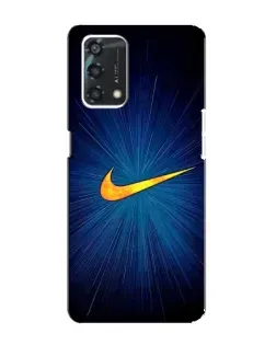 Чохол для OPPO A95 з картинкою «Синій пульс Nike»