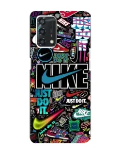 Чохол для OPPO A95 з картинкою «Яскравий колаж Nike»