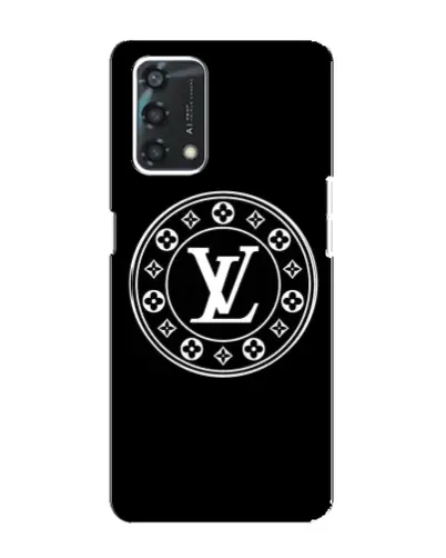 Чехол для OPPO A95 с картинкой «LV — печать стиля»