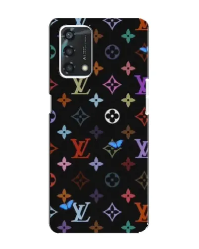 Чехол для OPPO A95 с картинкой «Цветная монограмма LV»