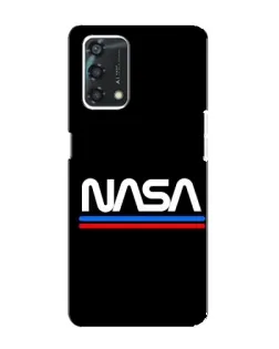Чохол для OPPO A95 з картинкою «NASA — класика Red Blue»