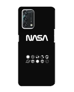 Чехол для OPPO A95 с картинкой «NASA — технический принт»