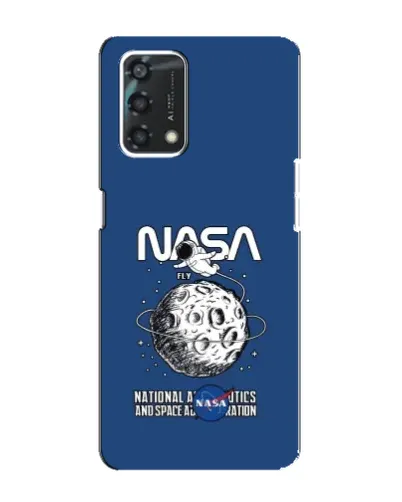 Чехол для OPPO A95 с картинкой «NASA — лунная миссия» Чехол для OPPO A95 с картинкой «NASA — лунная миссия»