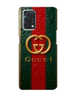 Чохол для OPPO A95 з картинкою «Gucci — фірмова смуга та золото» Чохол для OPPO A95 з картинкою «Gucci — фірмова смуга та золото»