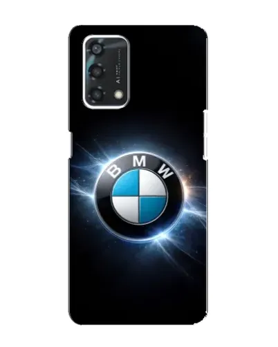 Чохол для OPPO A95 з картинкою «BMW — неонове сяйво»