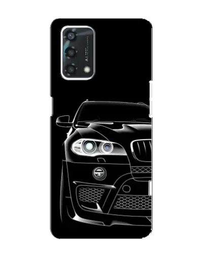 Чохол для OPPO A95 з картинкою «Темний силует BMW»