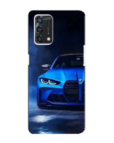 Чохол для OPPO A95 з картинкою «Блакитна BMW M4»