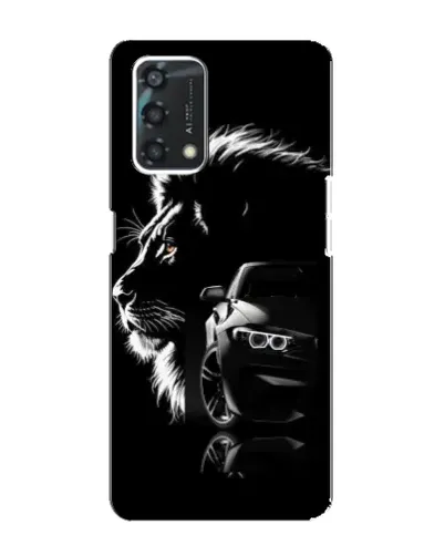 Чохол для OPPO A95 з картинкою «BMW та лев»