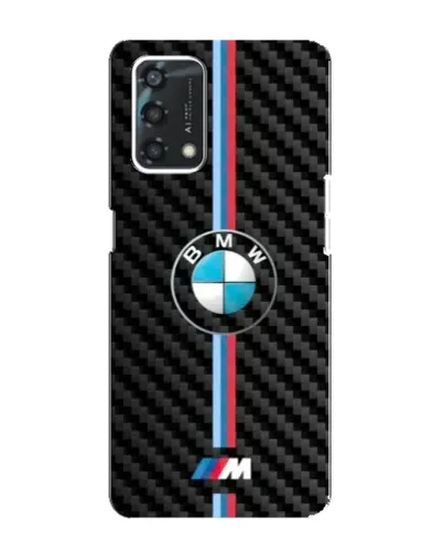 Чохол для OPPO A95 з картинкою «Емблема BMW та карбон»