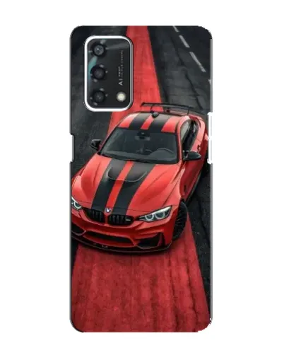 Чохол для OPPO A95 з картинкою «BMW на червоній доріжці»
