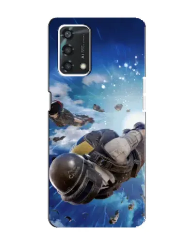 Чохол для OPPO A95 з картинкою «Десант PUBG — стрибок»