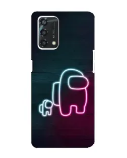 Чохол для OPPO A95 з картинкою «Among Us неон-арт»