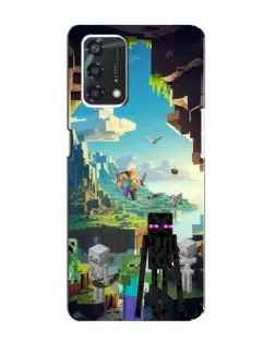 Чохол для OPPO A95 з картинкою «Ендермен у лісі»