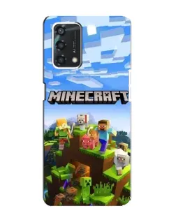 Чохол для OPPO A95 з картинкою «Minecraft класичний світ»
