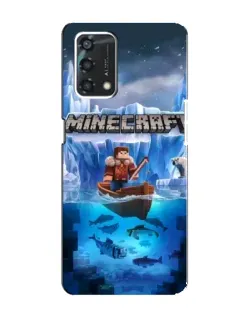 Чохол для OPPO A95 з картинкою «Minecraft льодянийсвіт»