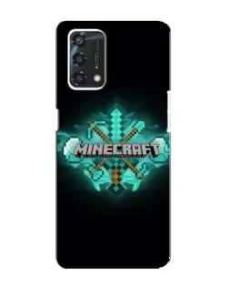 Чохол для OPPO A95 з картинкою «Minecraft Diamond лого»