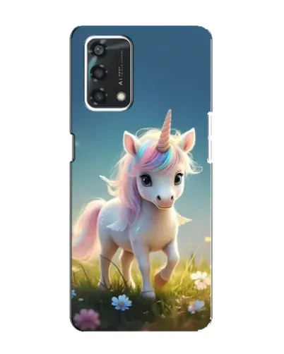 Чохол для OPPO A95 з картинкою «Єдиноріг на галявині»