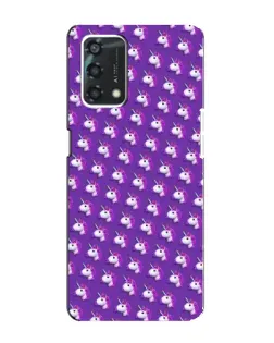 Чехол для OPPO A95 с картинкой «Единороги на фиолетовом» Чехол для OPPO A95 с картинкой «Единороги на фиолетовом»