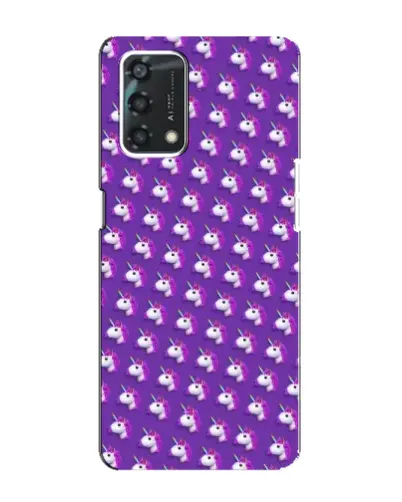 Чохол для OPPO A95 з картинкою «Єдинороги на фіолетовому»