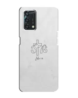 Чохол для OPPO A95 з картинкою «Івана 3:16 Хрест»
