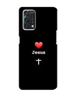 Чохол для OPPO A95 з картинкою «Серце - Jesus»