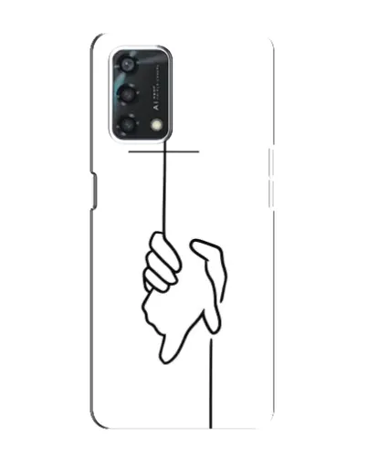 Чохол для OPPO A95 з картинкою «Рука тримає»