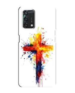 Чохол для OPPO A95 з картинкою «Акварельний хрест»