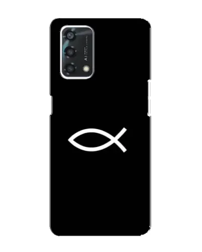 Чехол для OPPO A95 с картинкой «Символ рыбы Jesus» Чехол для OPPO A95 с картинкой «Символ рыбы Jesus»