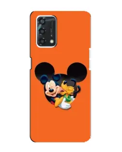 Чехол для OPPO A95 с картинкой «Сердце Микки Минни»