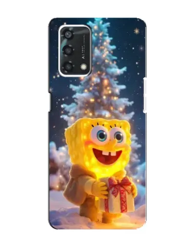 Чохол для OPPO A95 з картинкою «Різдвяний Спанч Боб» Чохол для OPPO A95 з картинкою «Різдвяний Спанч Боб»