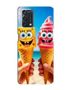 Чохол для OPPO A95 з картинкою «Спанч Боб морозиво»