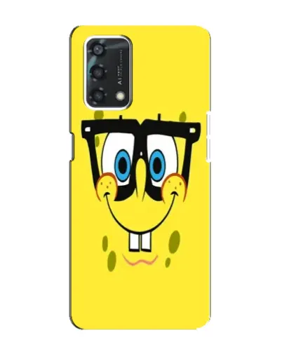 Чехол для OPPO A95 с картинкой «Минималистичный Спанч Боб» Чехол для OPPO A95 с картинкой «Минималистичный Спанч Боб»