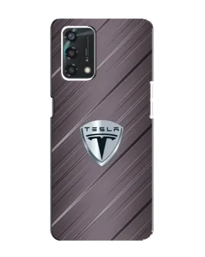 Чохол для OPPO A95 з картинкою «Металева текстура Tesla»