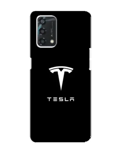 Чохол для OPPO A95 з картинкою «Tesla White Logo»