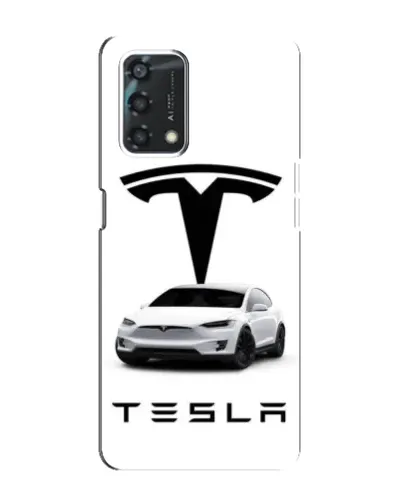 Чохол для OPPO A95 з картинкою «Tesla White Style»