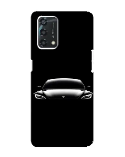 Чохол для OPPO A95 з картинкою «Фари Tesla Night»