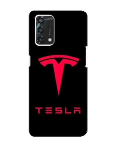 Чохол для OPPO A95 з картинкою «Tesla Red Logo»