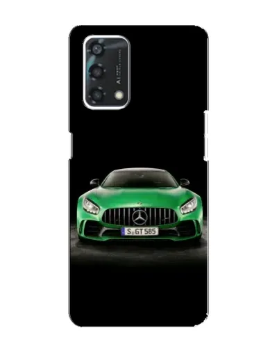 Чохол для OPPO A95 з картинкою «Mercedes — неоновий лого»
